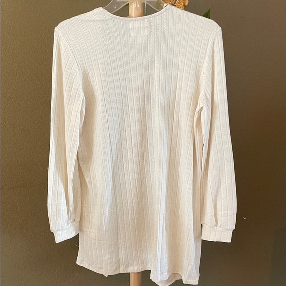 Blu Pepper Cream Cardigan Sweater - Picture 6 of 6